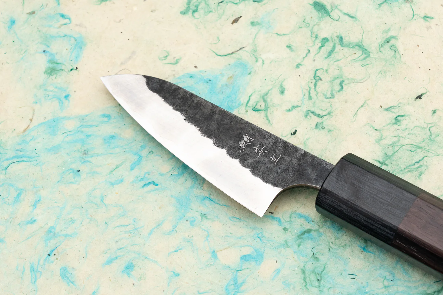 Anryu Hamono AS/S Kurouchi Tsuchime Wa Petty 70mm - Image 2