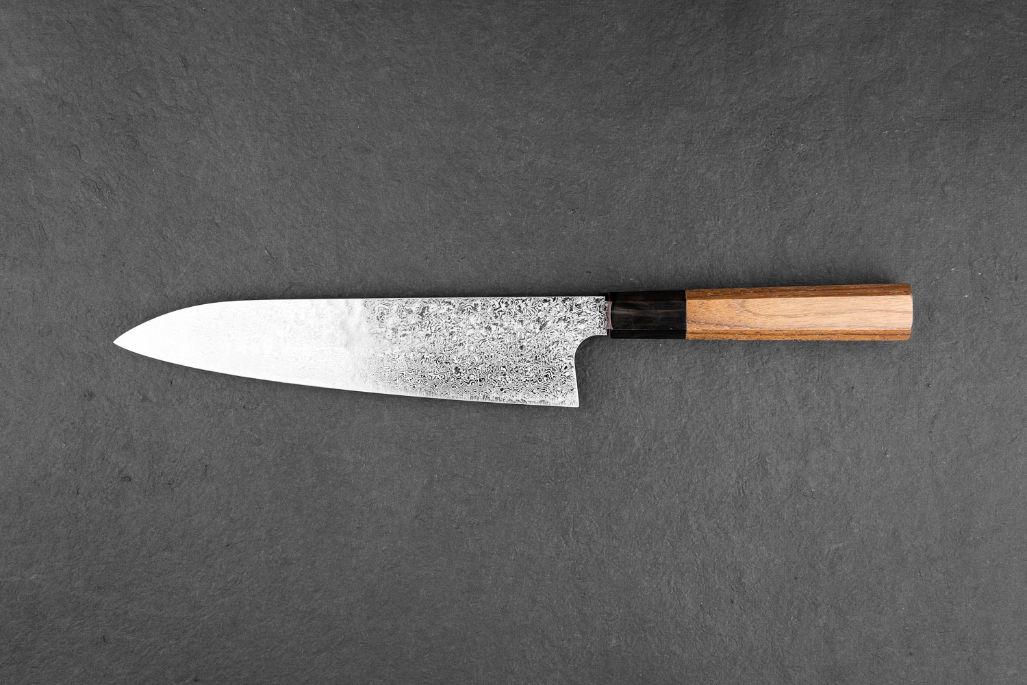 Hatsukokoro Ginyo Ginsan Damascus Gyuto 210mm - Image 2