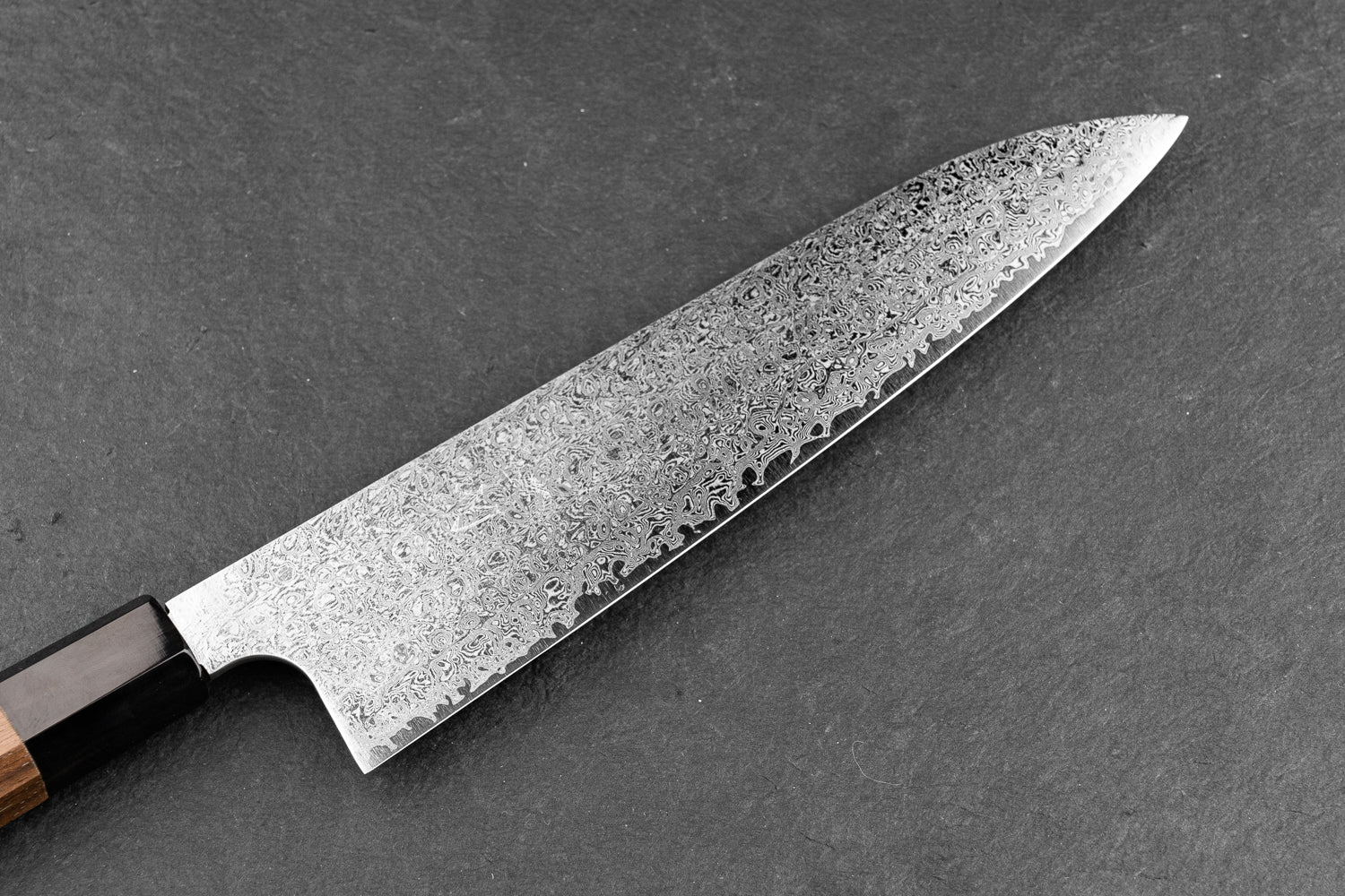 Hatsukokoro Ginyo Ginsan Damascus Gyuto 210mm - Image 3