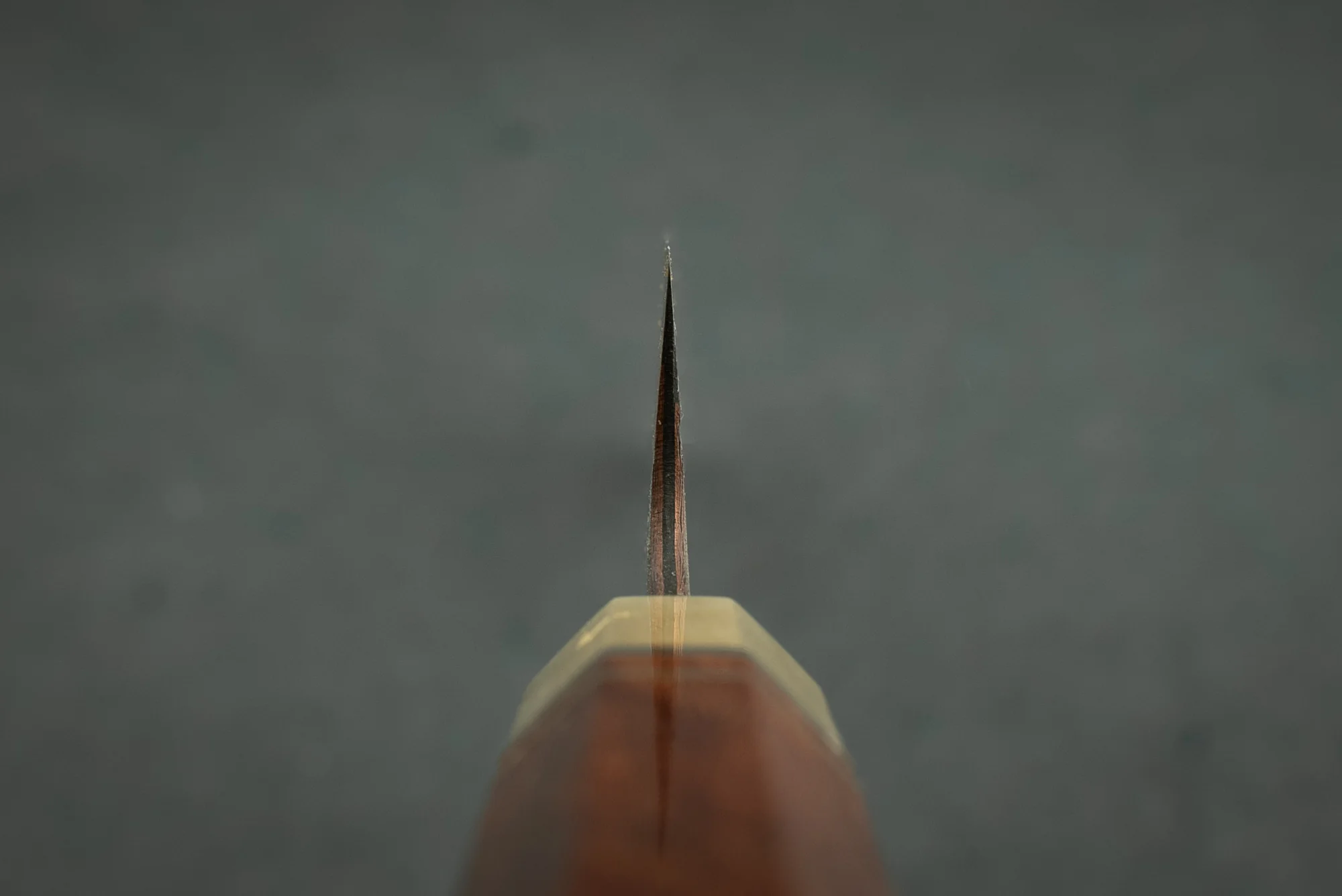 Hatsukokoro Yorokobi SLD Kurouchi Damascus Sakimaru Sujihiki 390mm - Image 4