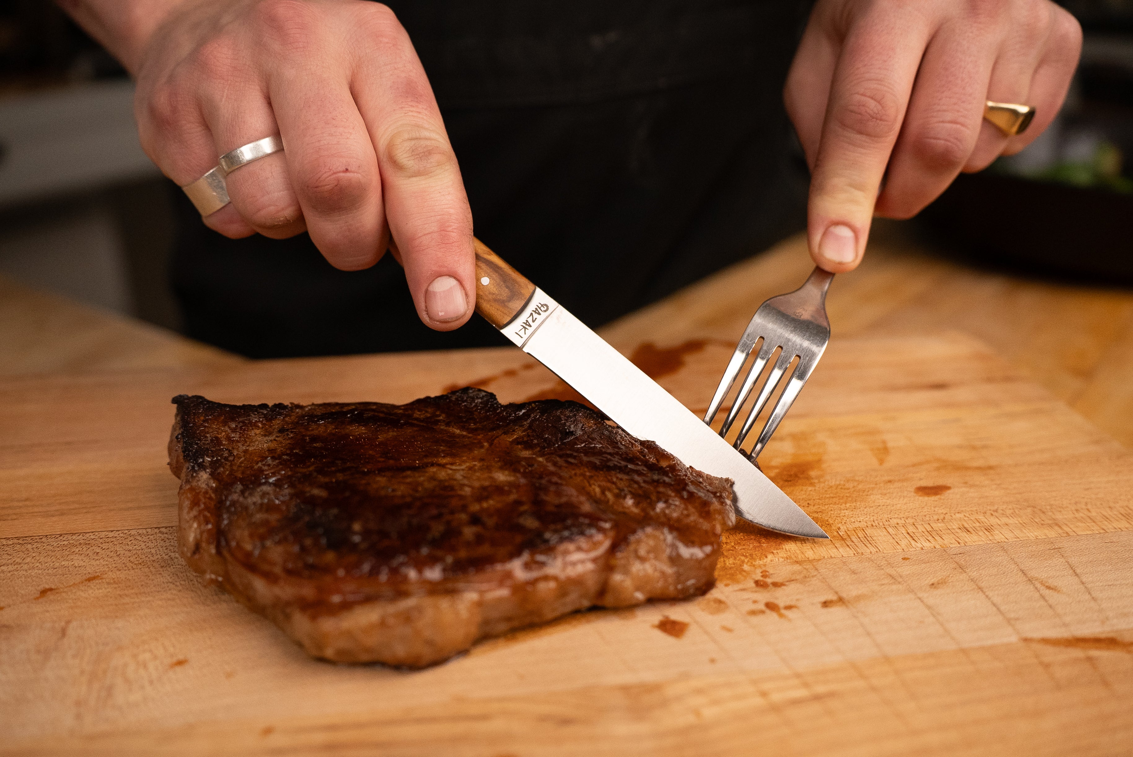 Hazaki 4pc Steak Knife Set - Image 4