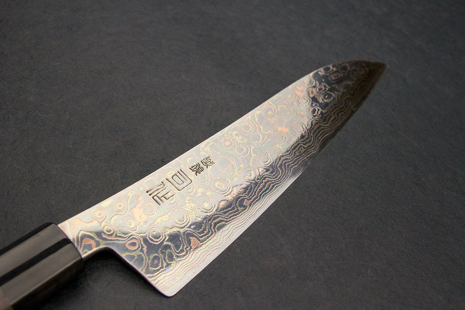 Tsukasa Hinoura VS2 Colour Damascus Gyuto 210mm - Image 2
