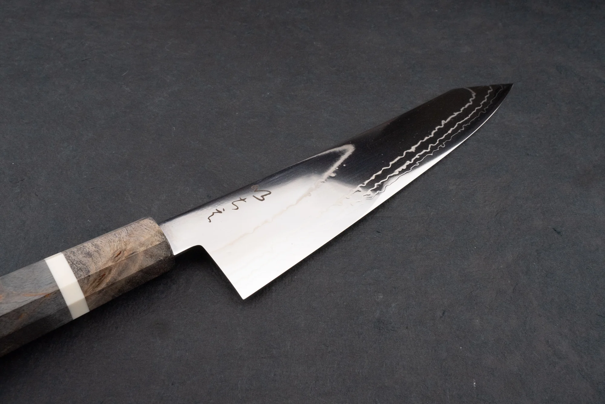 ICHIE Ginsan Damascus Kiritsuke Gyuto 210mm - Image 2