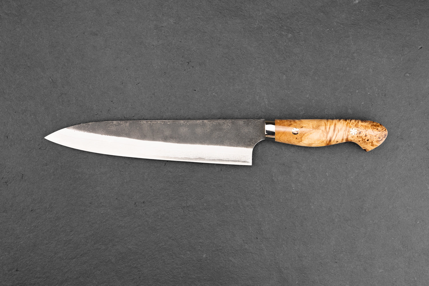 Yoshimi Kato AS Kurouchi Damascus Western Gyuto 210mm - Image 2