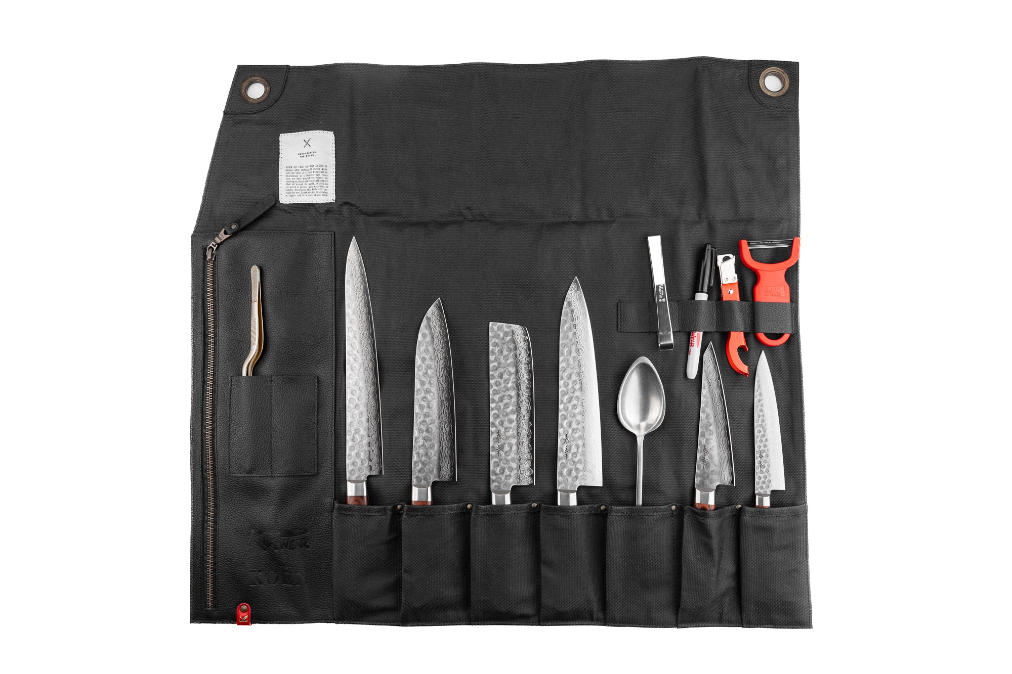 Knifewear x Koen Expediter 7 piece Waxed Canvas Knife Roll - Image 2