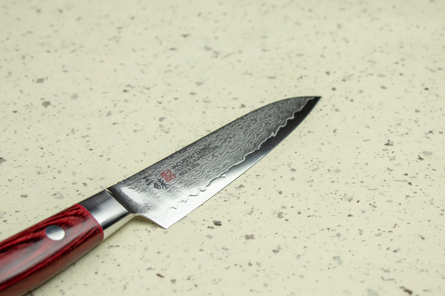 Mcusta Zanmai Classic Pro Damascus Flame Petty 110mm - Image 2