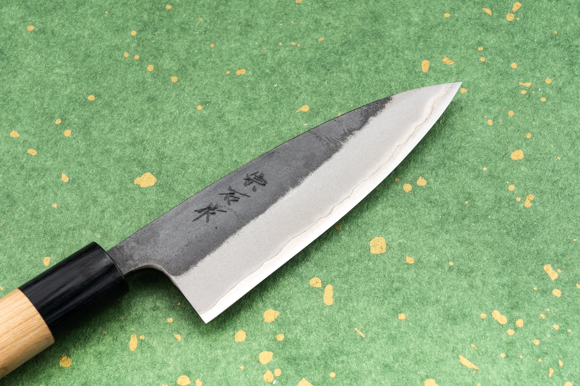 Muneishi Aogami Stainless Kurouchi Gyuto 120mm - Image 2