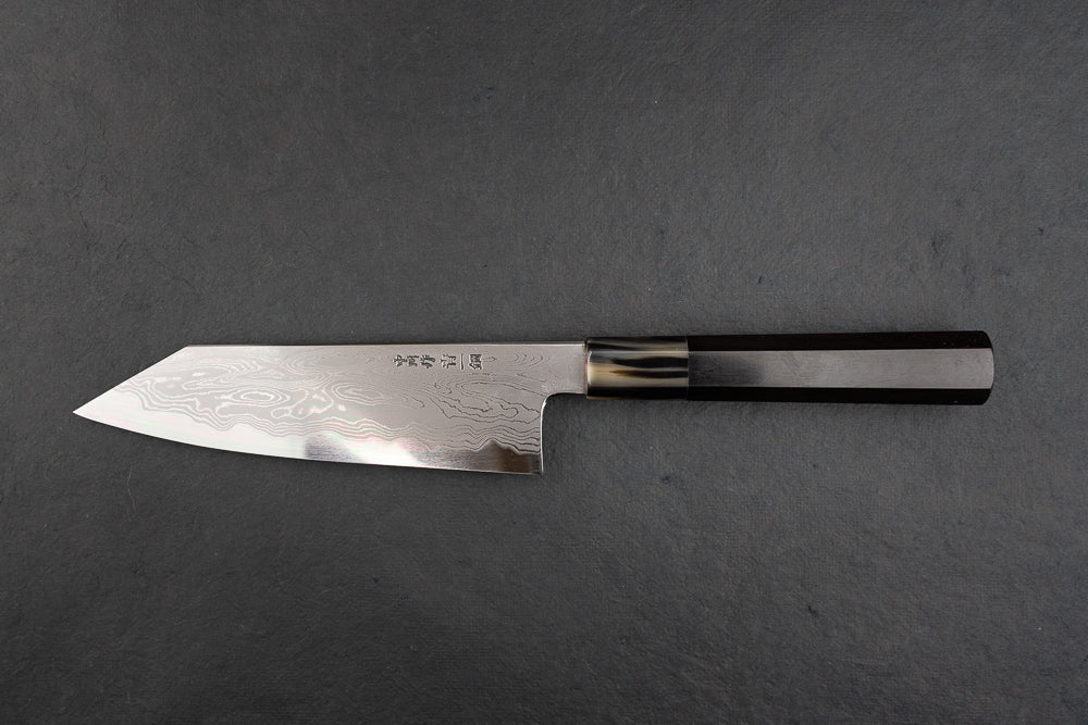 Satoshi Nakagawa x Naohito Myojin Aoichi Damascus Bunka 180mm - Image 2