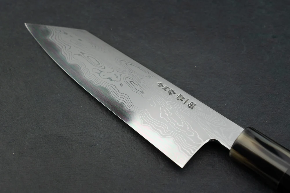 Satoshi Nakagawa x Naohito Myojin Aoichi Damascus Bunka 180mm - Image 3