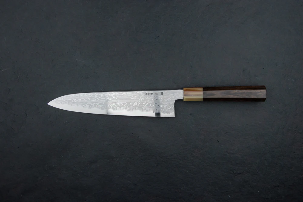 Satoshi Nakagawa x Naohito Myojin Aoichi Damascus Gyuto 240mm - Image 2