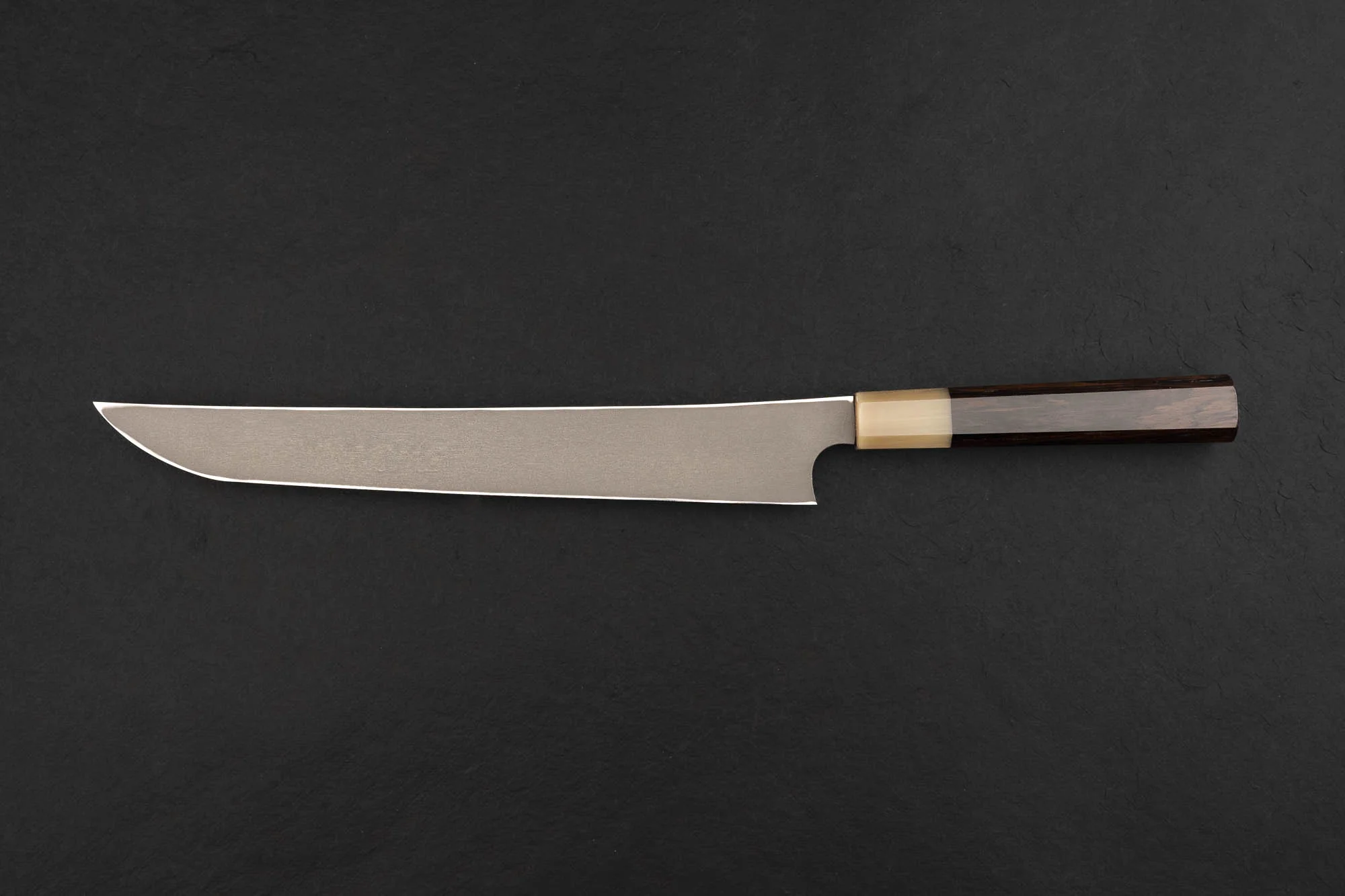 Nigara Ginsan Kurozome Damascus Sakimaru Yanagiba 270mm - Image 2