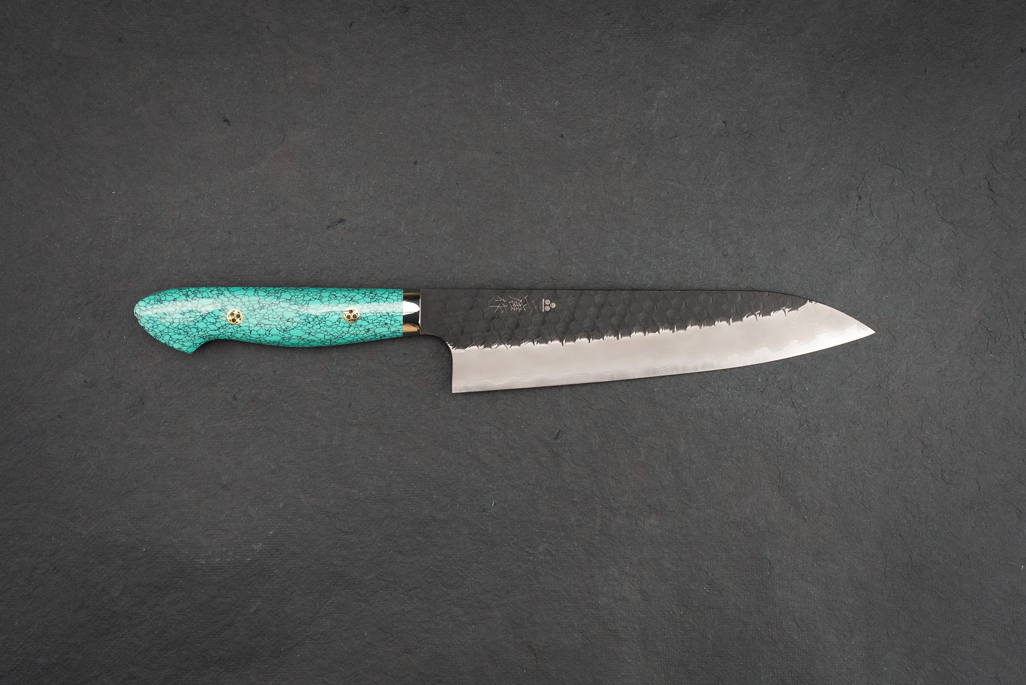 Nigara SG2 Kurouchi Tsuchime Western Gyuto 210mm - Image 3