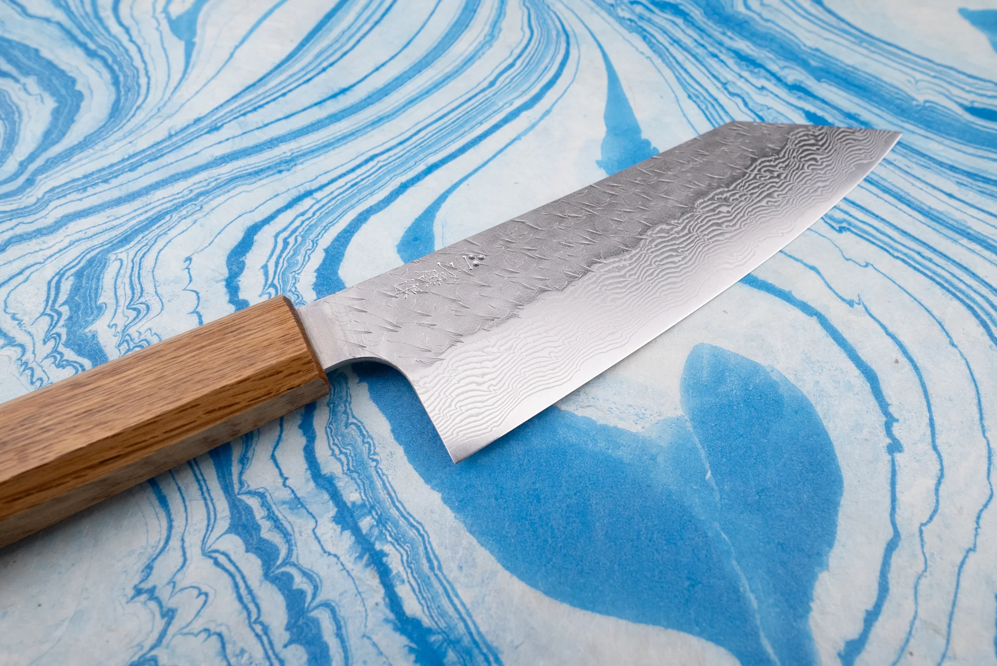 Nigara SPG STRIX Tsuchime Damascus Bunka 180mm - Image 2