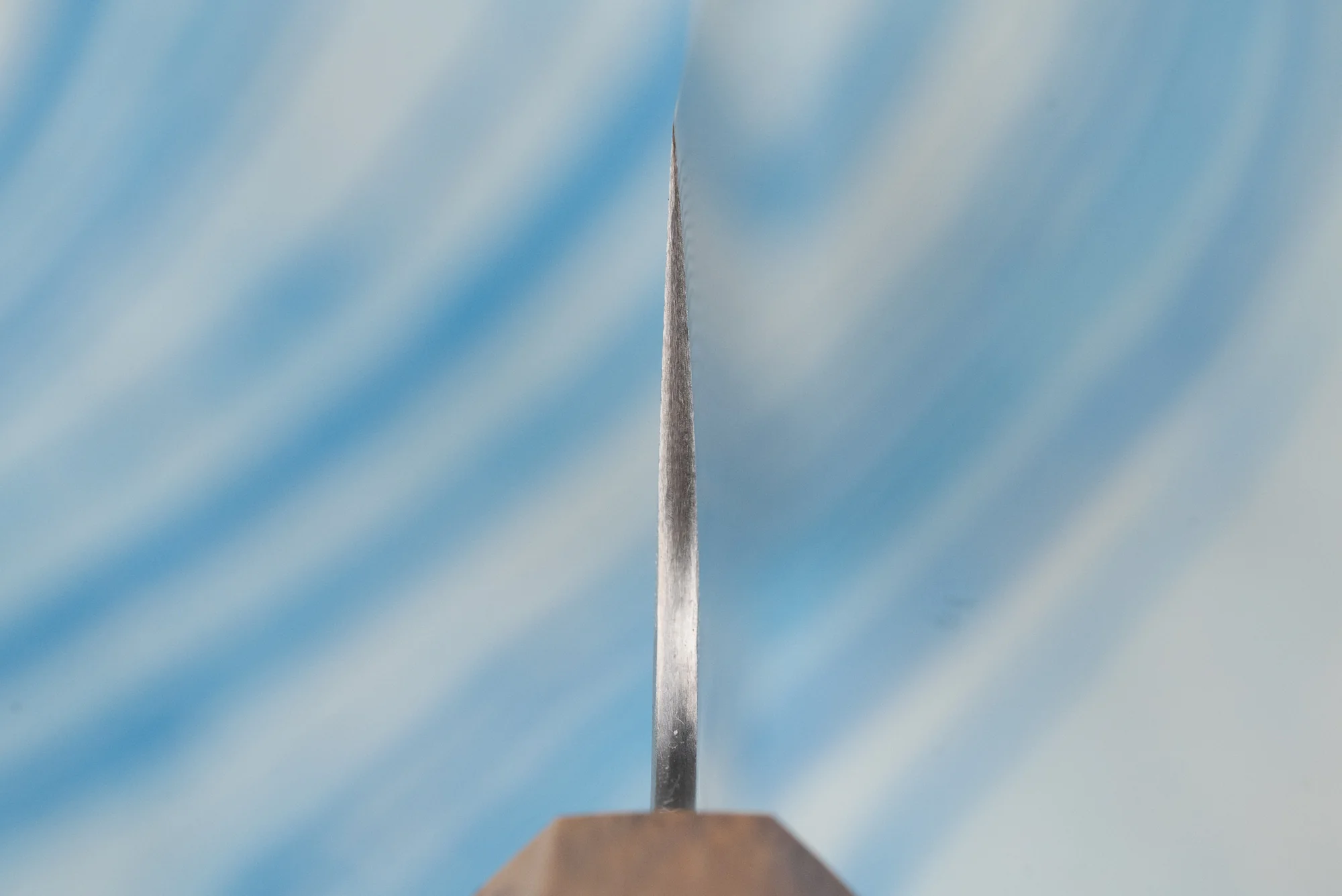 Nigara SPG STRIX Tsuchime Damascus Nakiri 180mm - Image 3