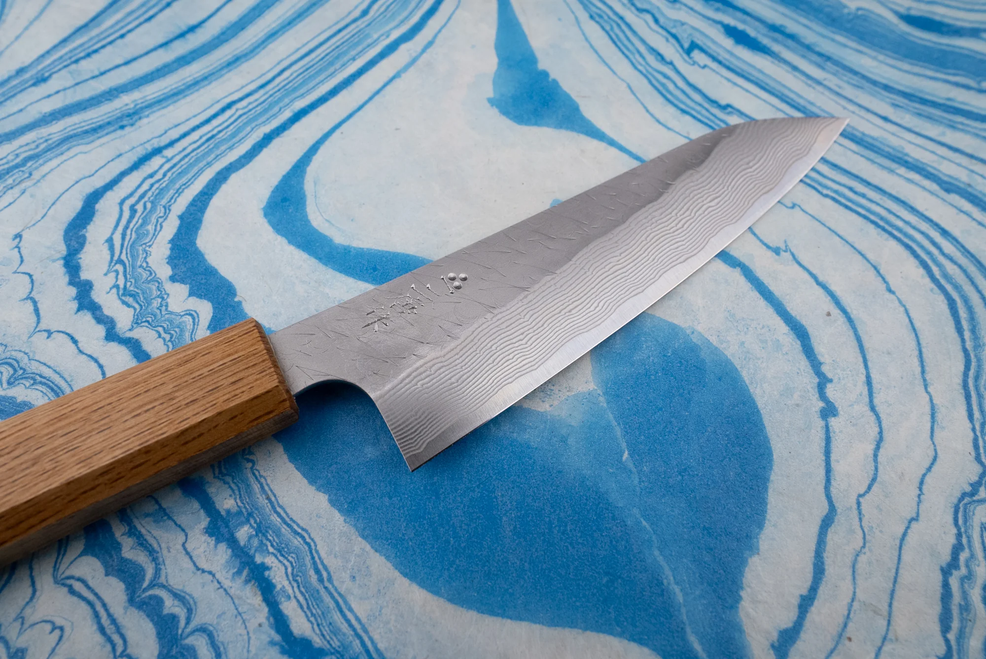 Nigara SPG STRIX Tsuchime Damascus Petty 150mm - Image 2