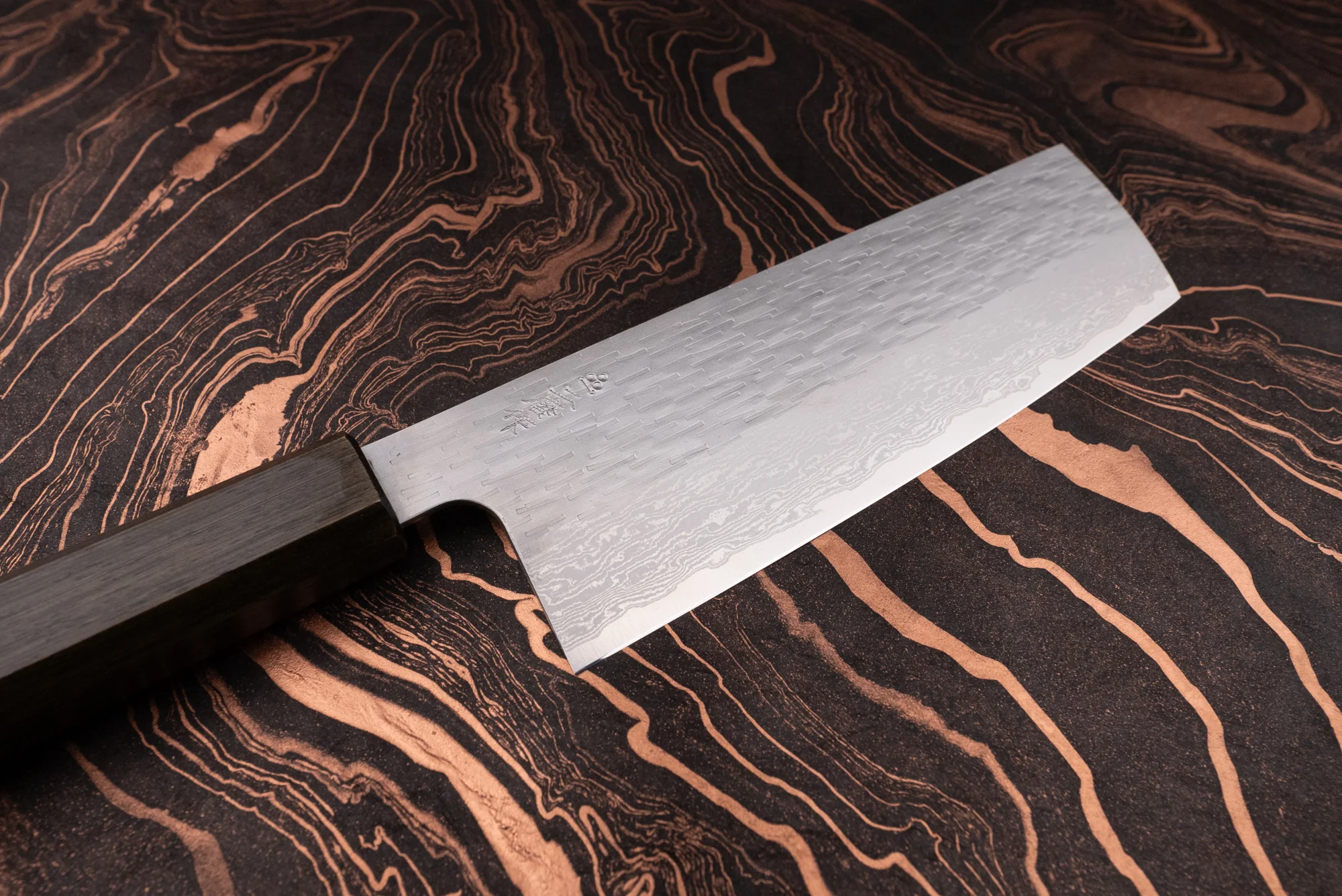Nigara VG XEOS Tsuchime Damascus Nakiri 180mm - Image 2