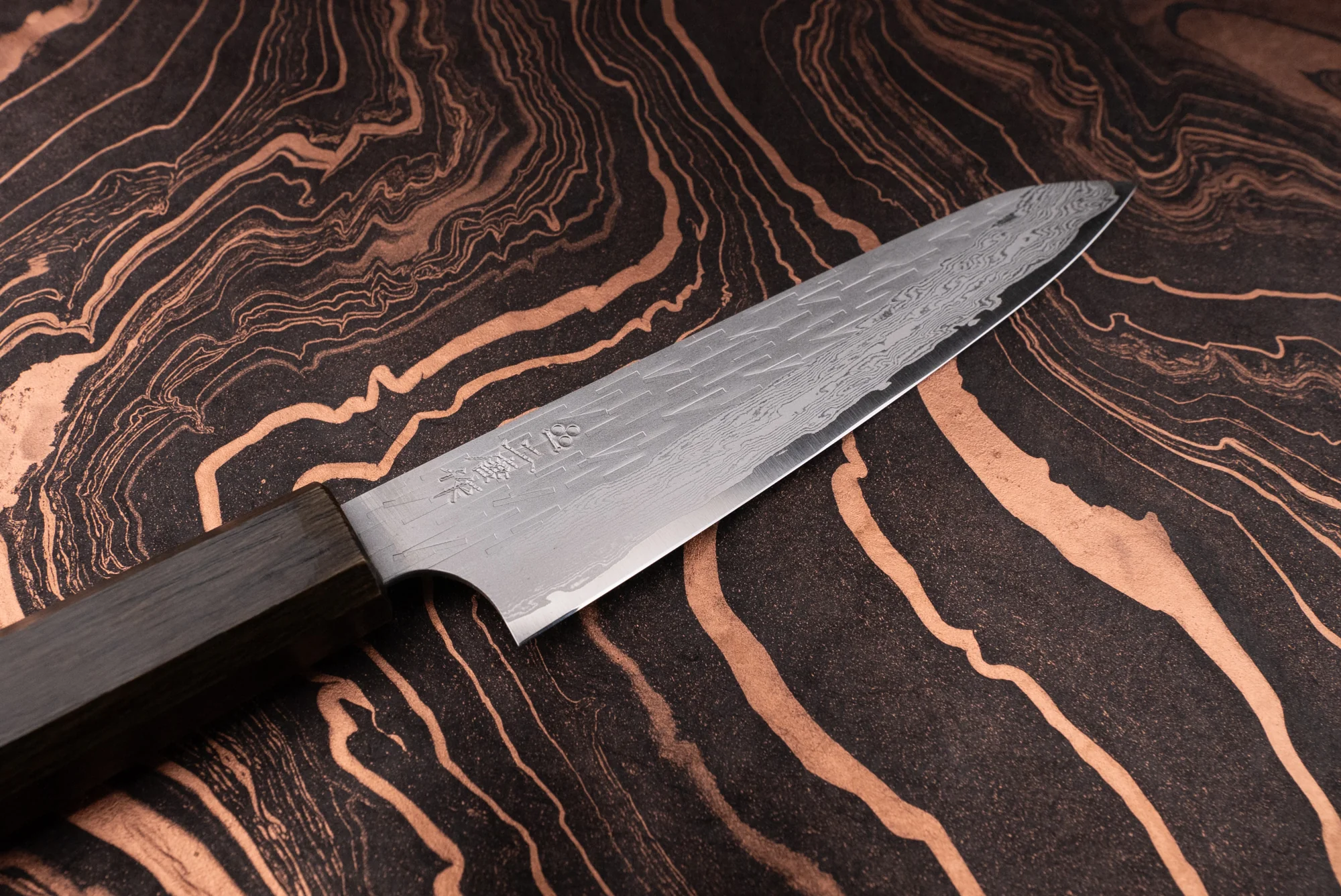 Nigara VG XEOS Tsuchime Damascus Petty 160mm - Image 2