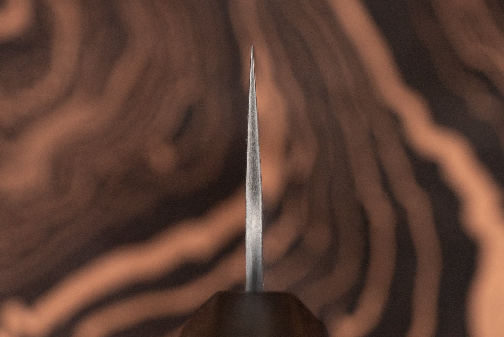 Nigara VG XEOS Tsuchime Damascus Santoku 185mm - Image 3