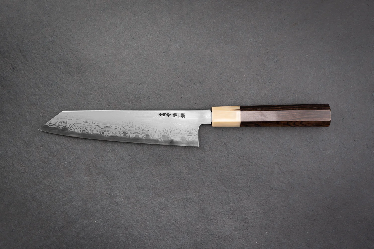 Satoshi Nakagawa x Naohito Myojin Aoichi Damascus Kiritsuke Gyuto 210mm - Image 2