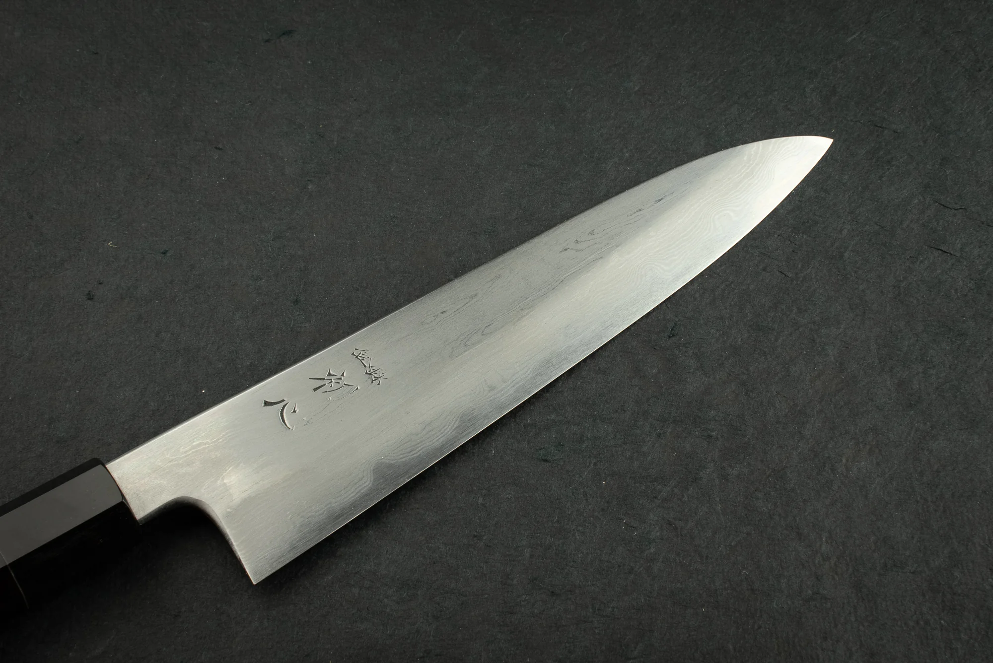 Satoshi Nakagawa Hatsukokoro Aoichi Damascus Shinogi Gyuto 210mm - Image 2