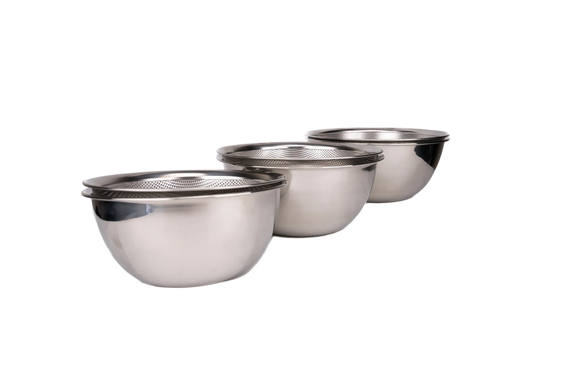 Shimoyama Stainless Steel 21cm Bowl and Strainer Set - Image 4