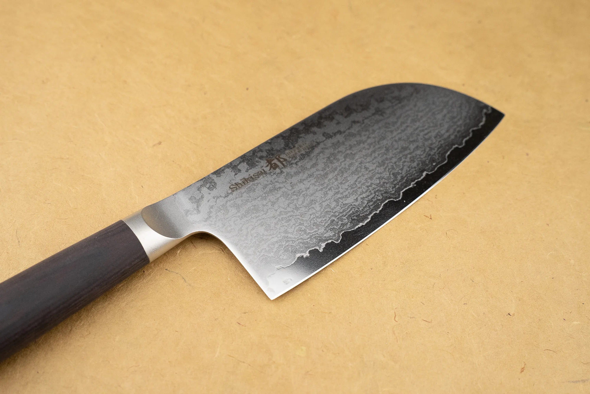 Shizu Hamono Shikisai Miyako Tall Ko-Santoku 120mm - Image 2