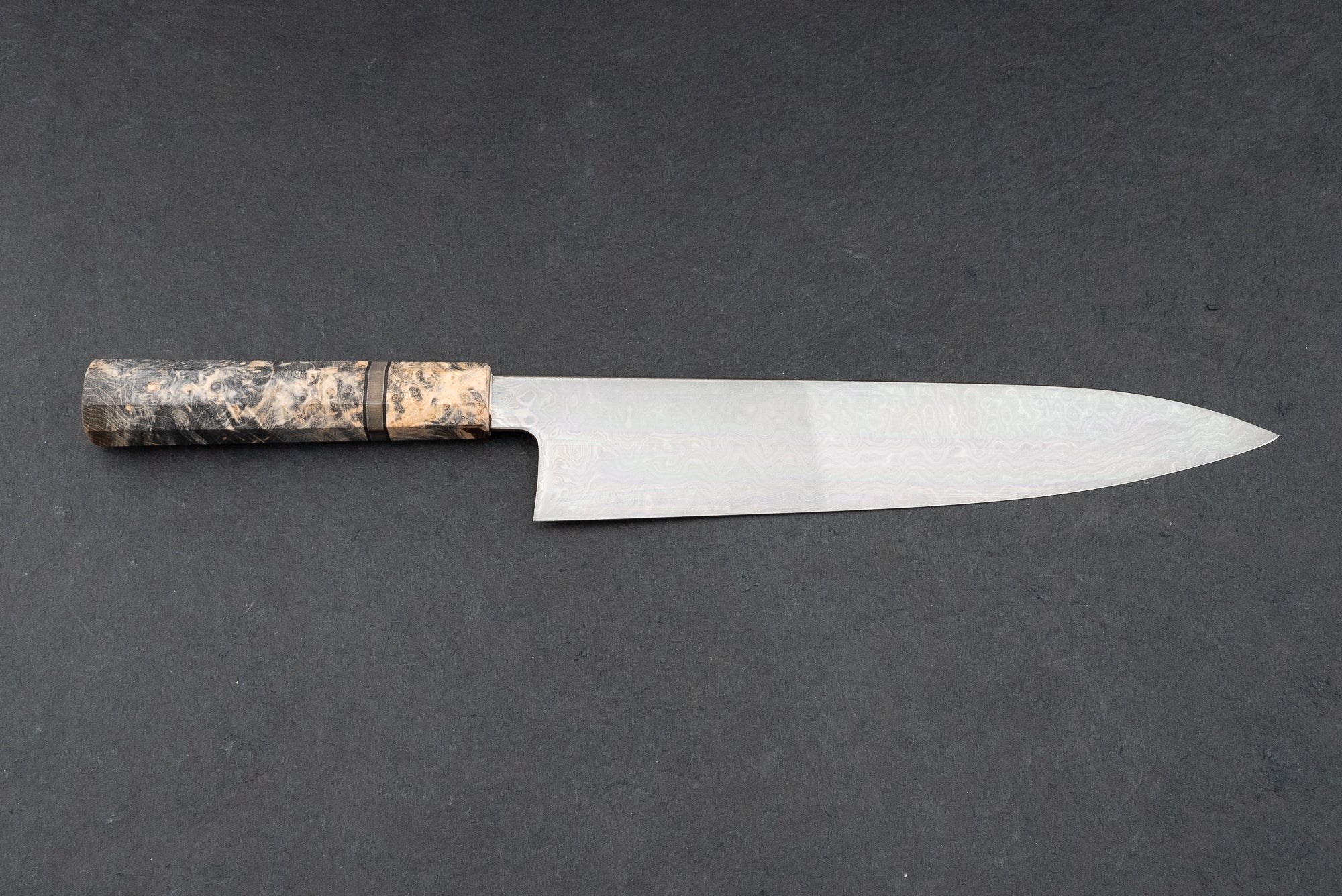 Shoichi Hashimoto x Naohito Myojin Shinryoku Coreless Damascus Gyuto 240mm - Image 2