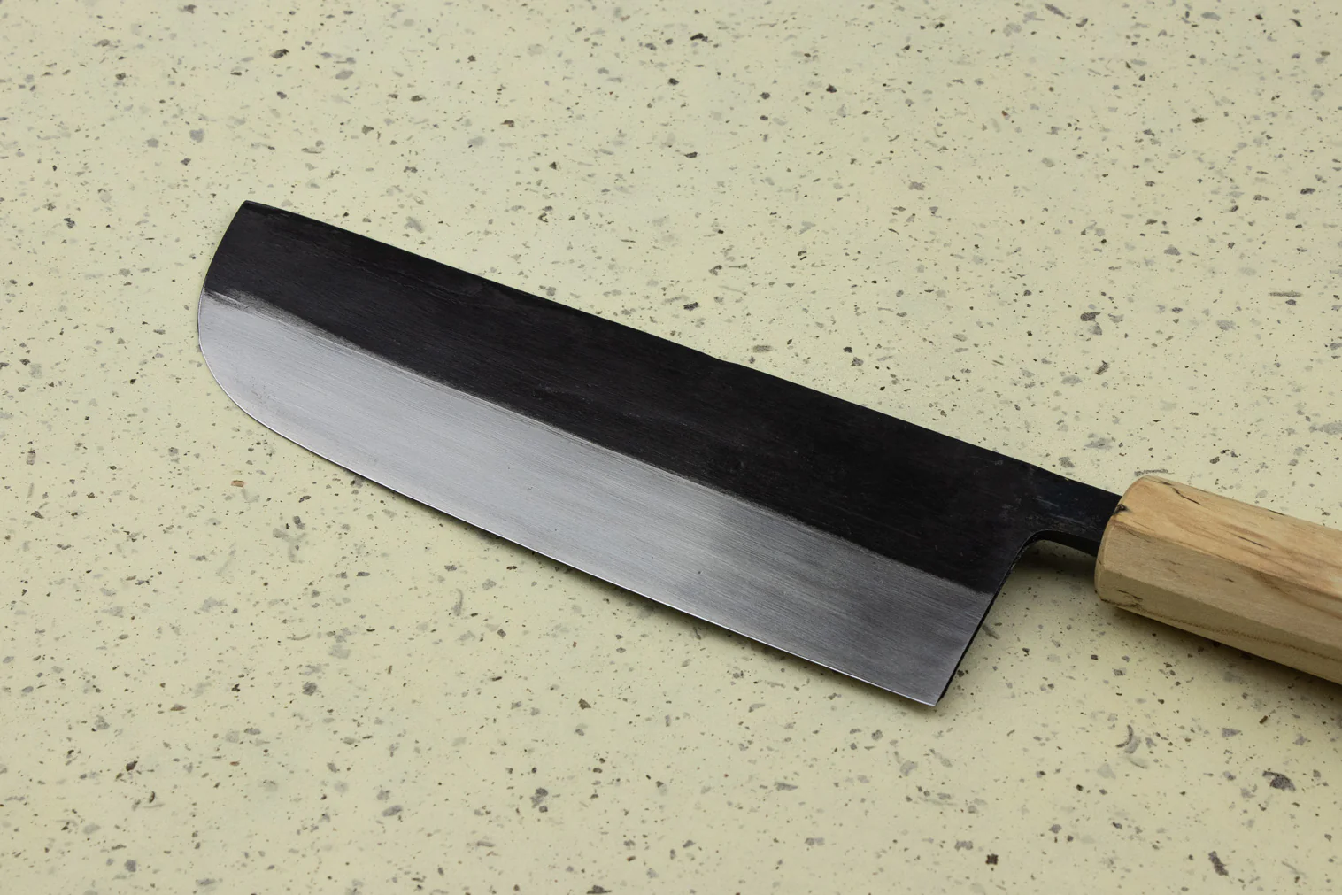 Suzuki Uchi Hamono Shirogami Kurouchi Single Bevel Nakiri 165mm - Image 3