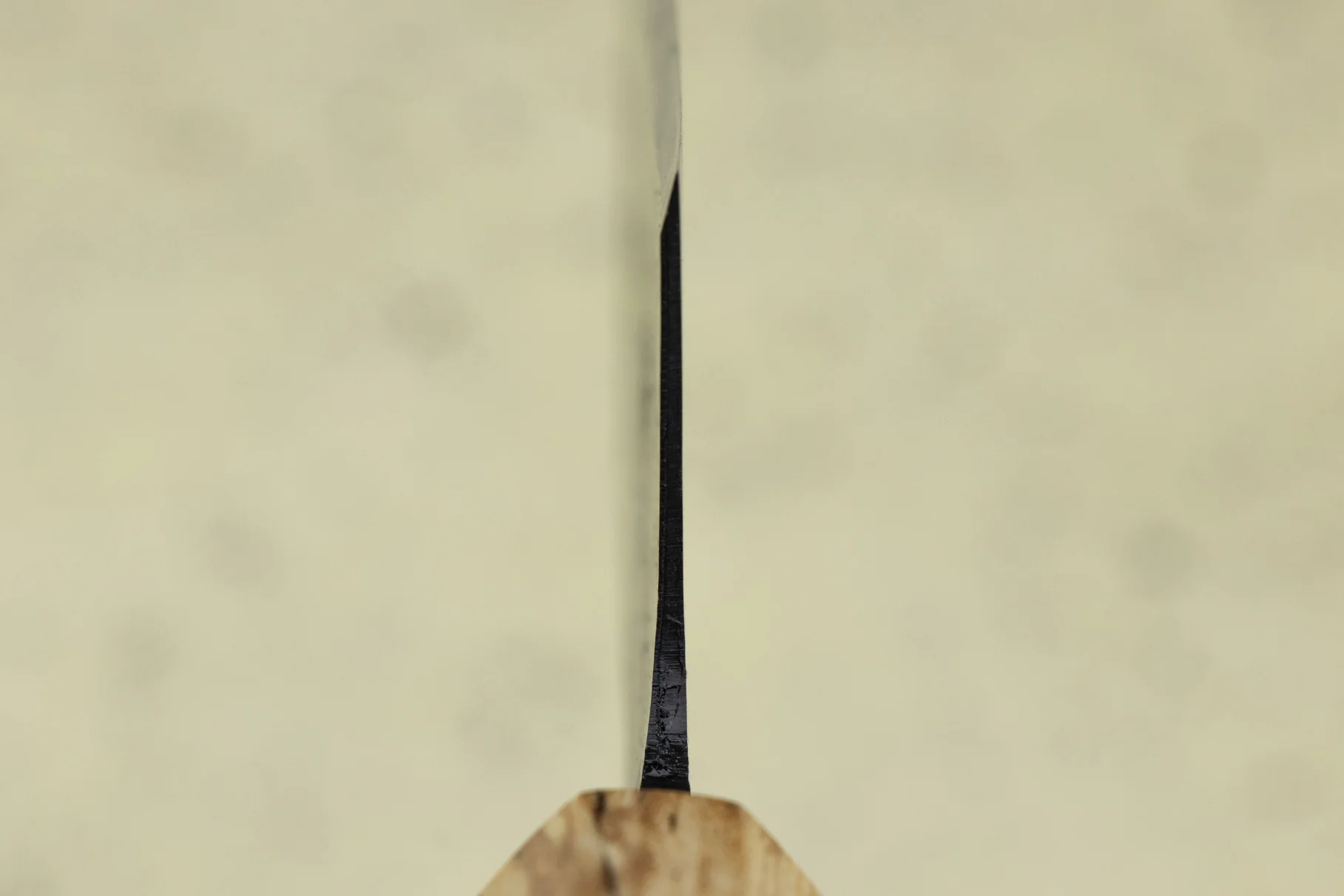 Suzuki Uchi Hamono Shirogami Kurouchi Single Bevel Santoku 165mm - Image 5