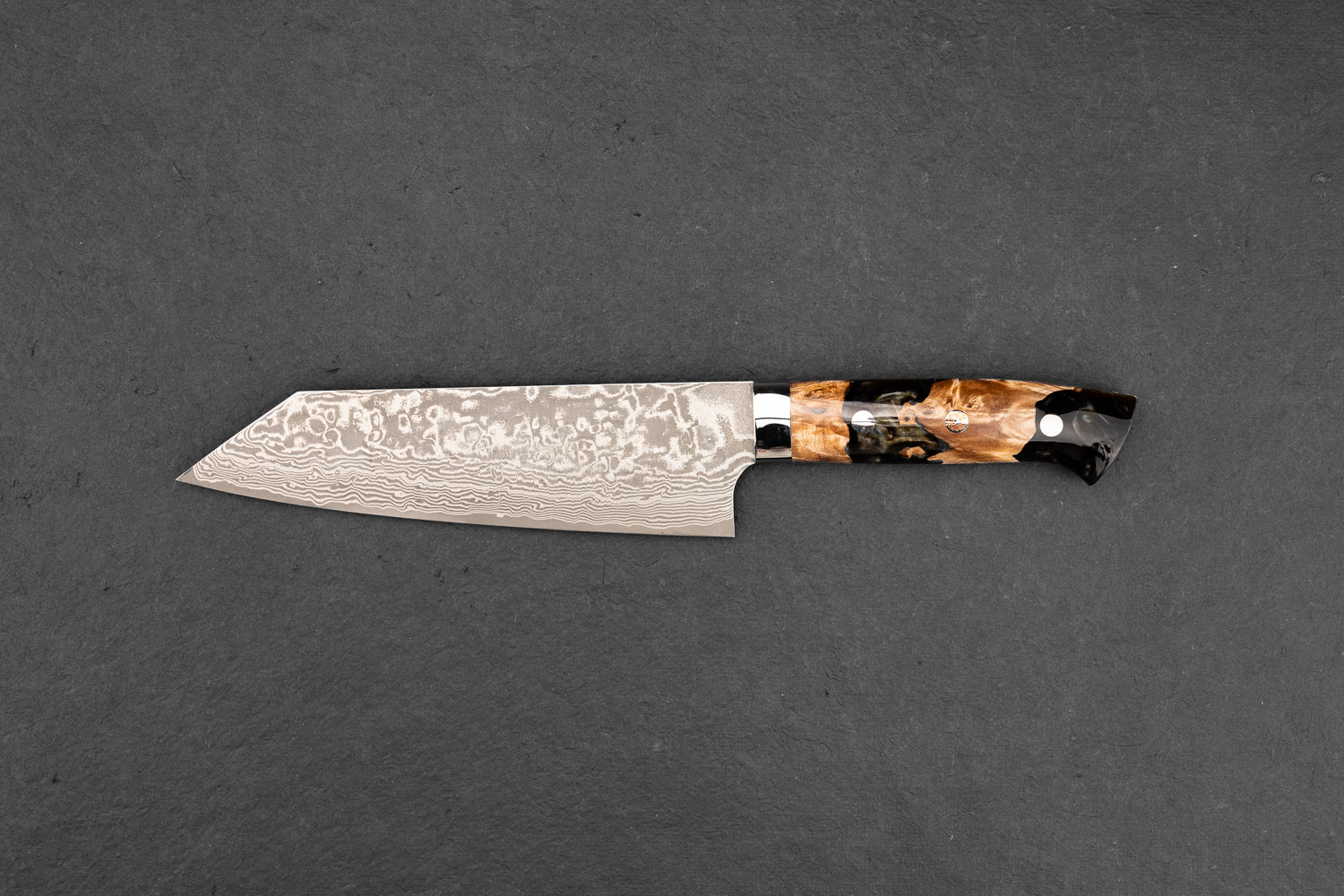 Takeshi Saji R2 Black Damascus Western Bunka 165mm - Image 2
