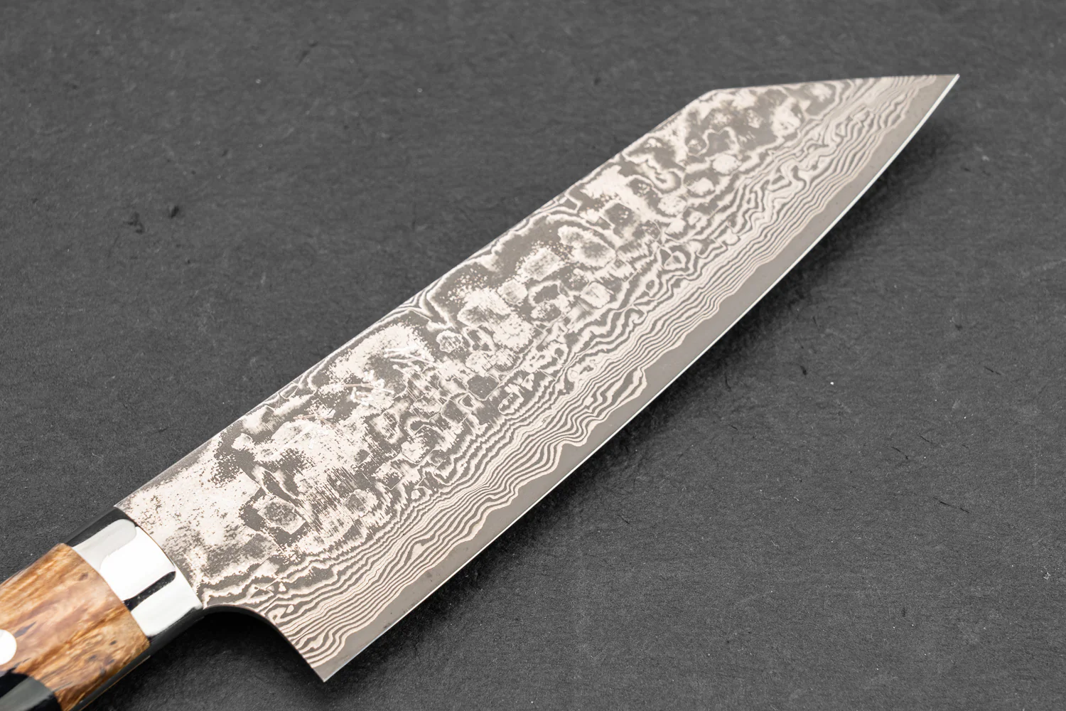 Takeshi Saji R2 Black Damascus Western Bunka 165mm - Image 3