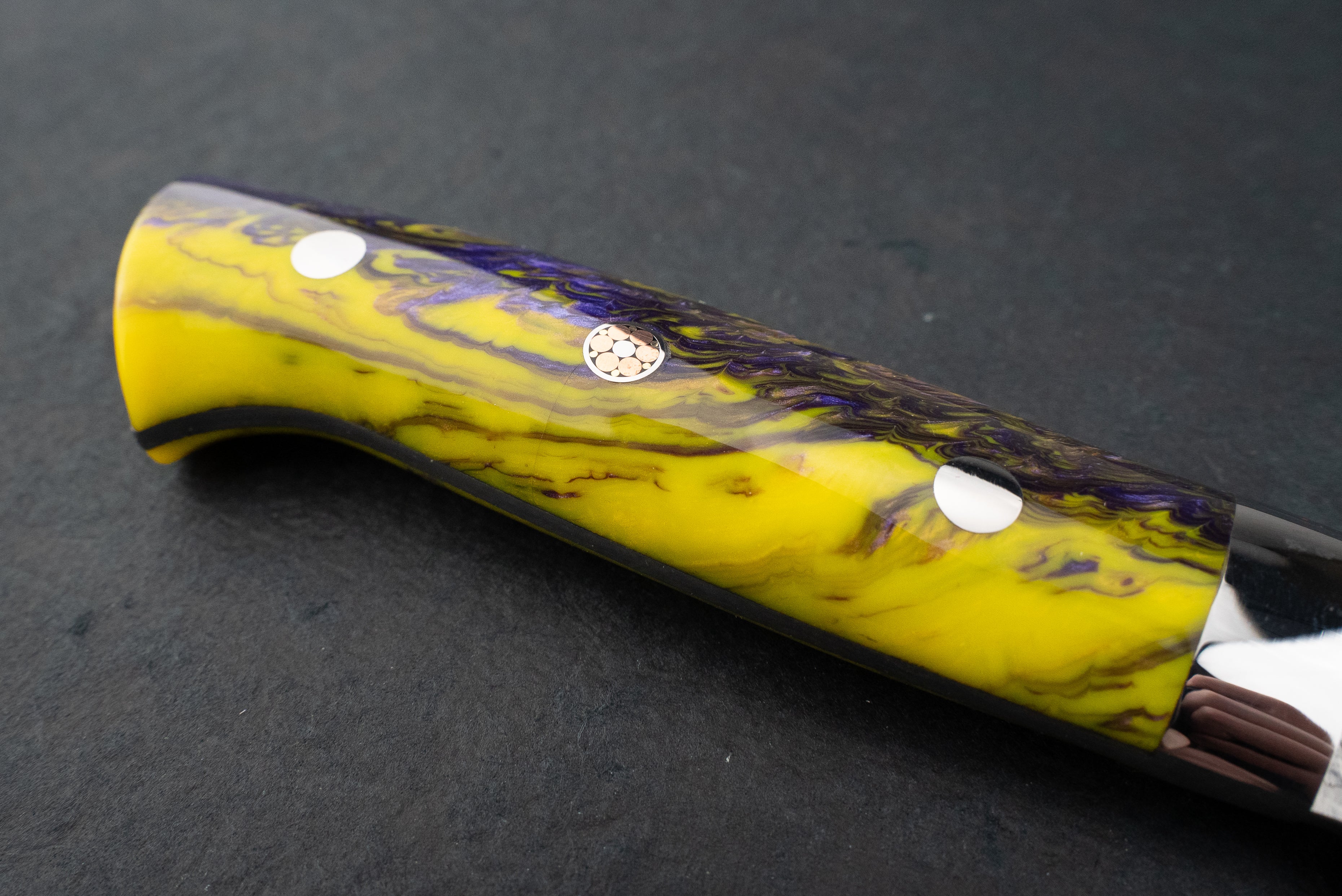 Takeshi Saji SG2 Nickel Damascus Western Sakimaru Sujihiki 240mm - Image 3