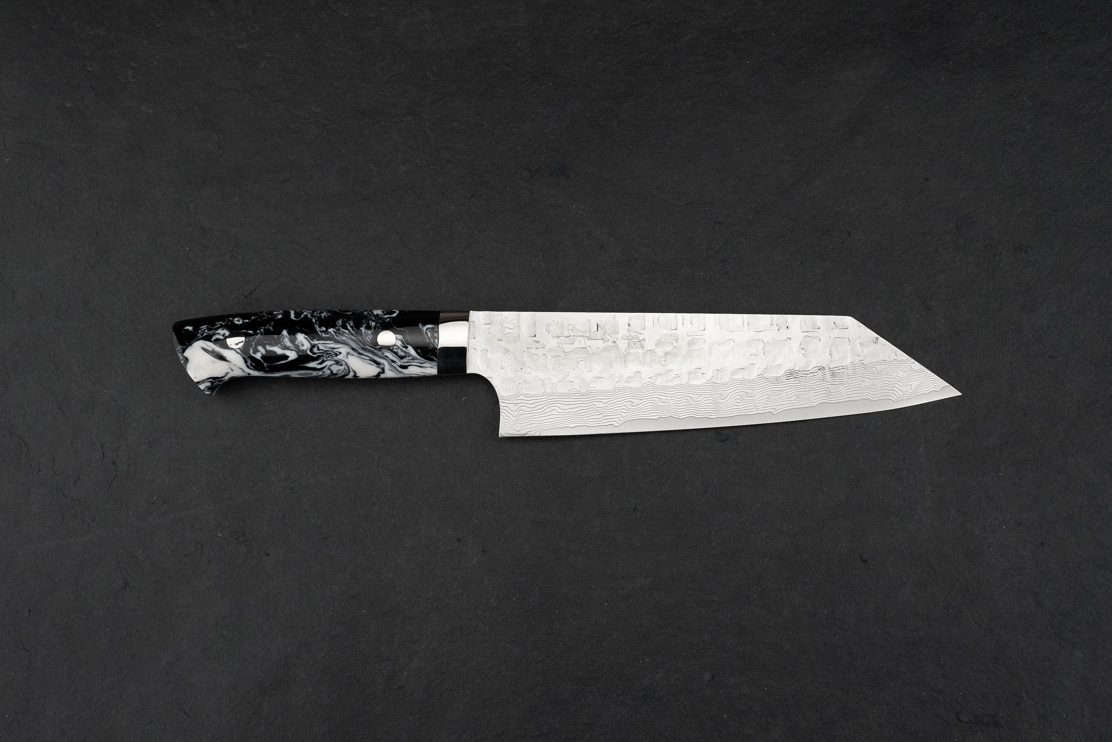 Takeshi Saji VG10 Cross Tsuchime Damascus Western Bunka 180mm