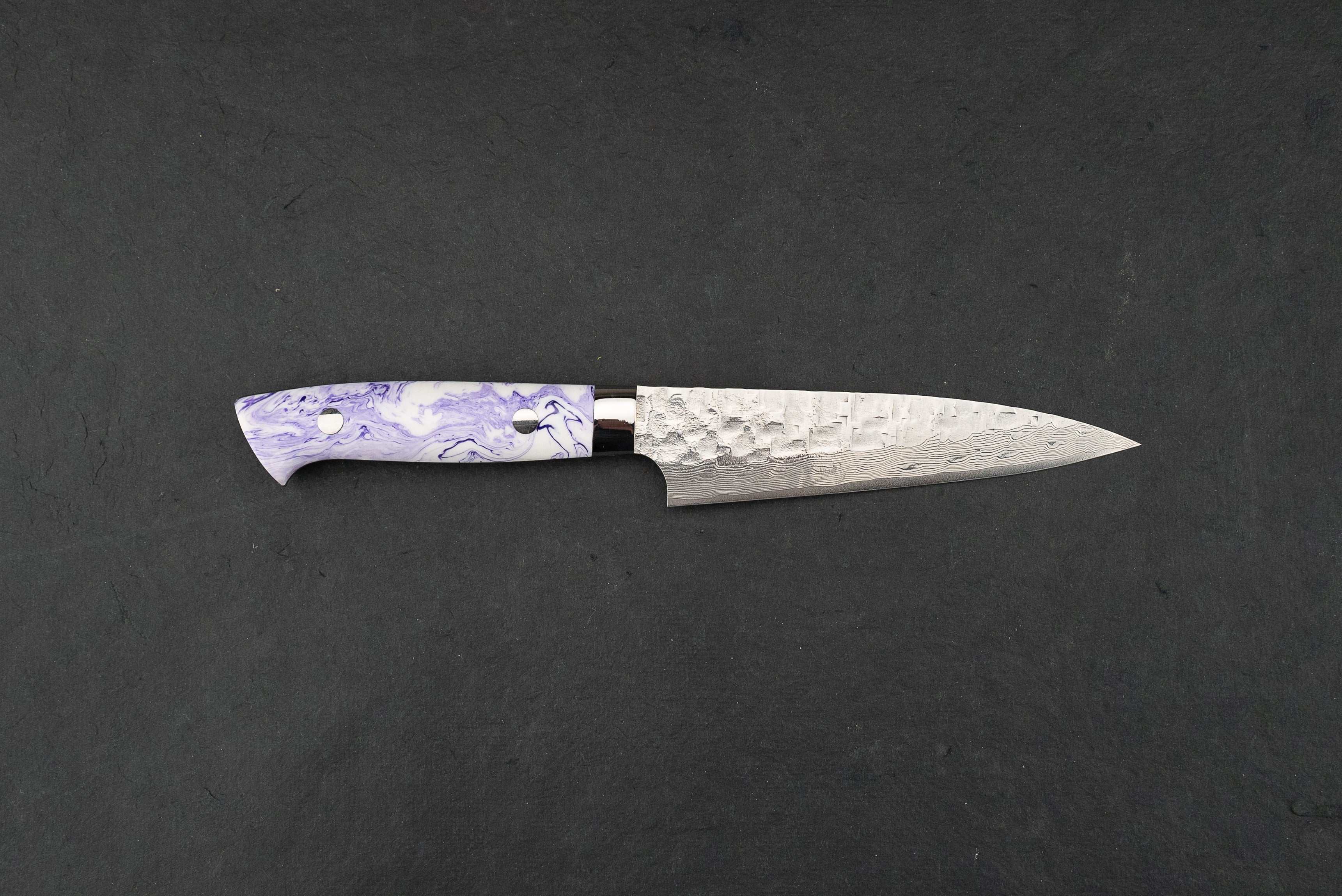Takeshi Saji VG10 Cross Tsuchime Damascus Western Petty 135mm