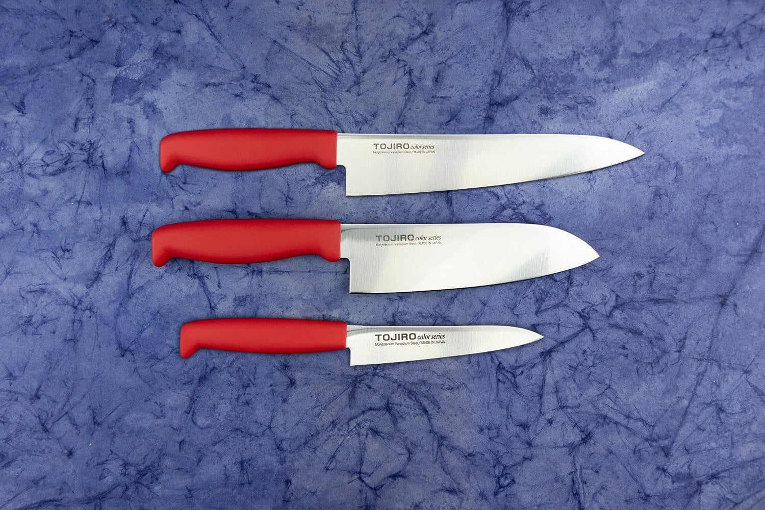 Tojiro Color 3 Piece Knife Set