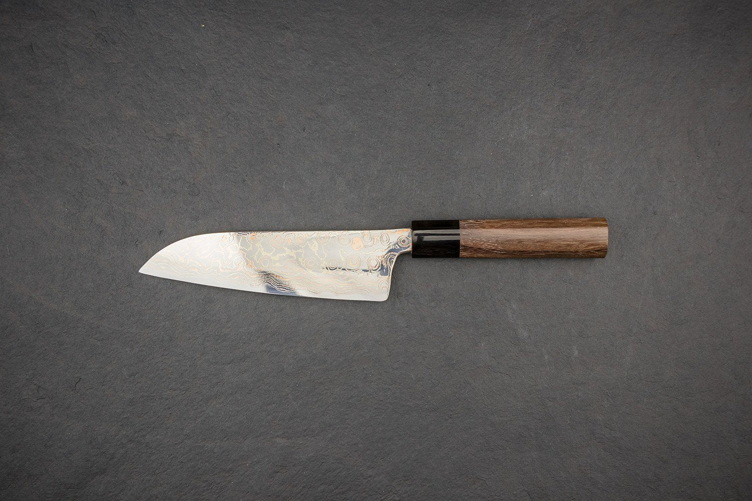 Tsukasa Hinoura VS2 Colour Damascus Santoku 165mm - Image 2