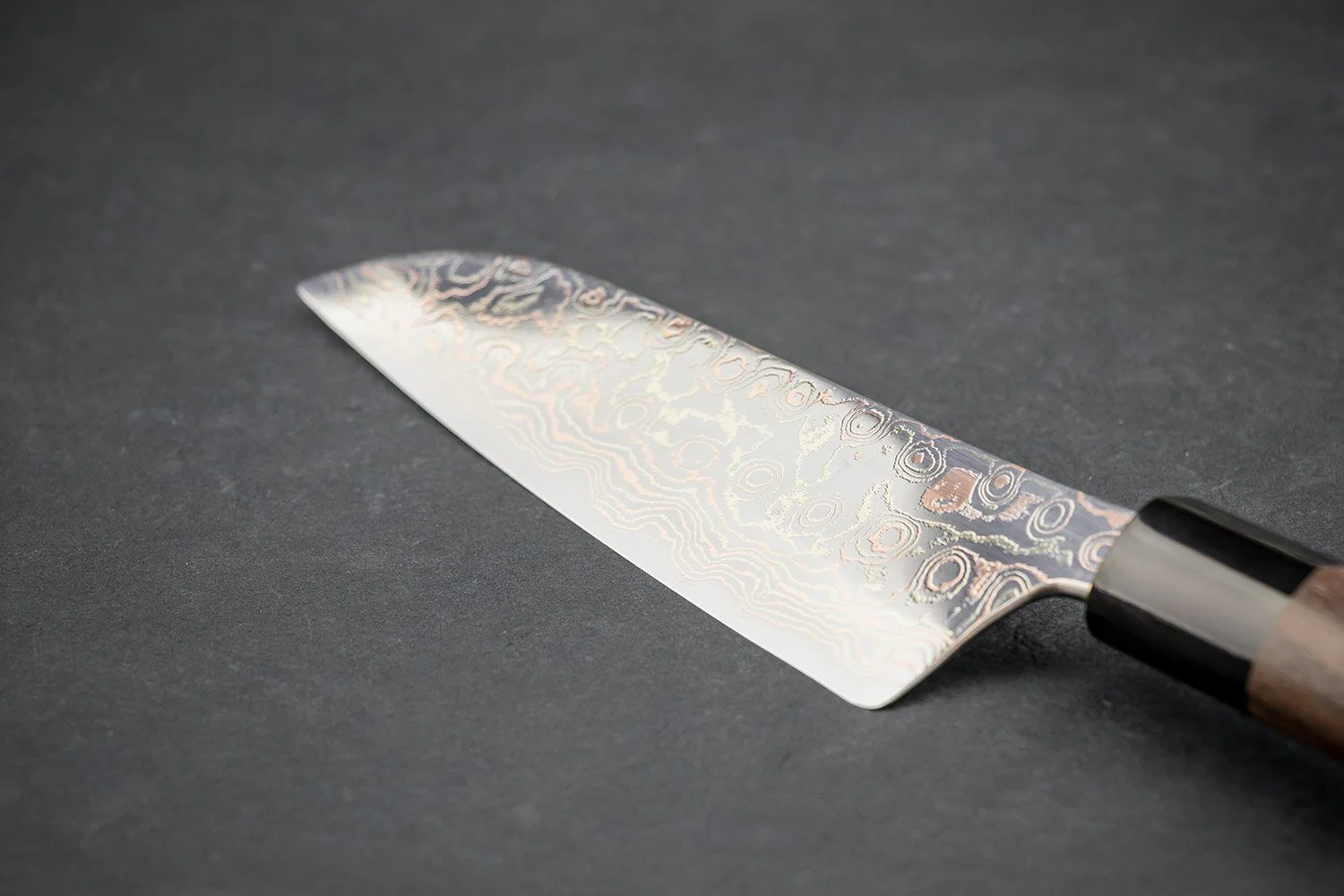 Tsukasa Hinoura VS2 Colour Damascus Santoku 165mm - Image 4