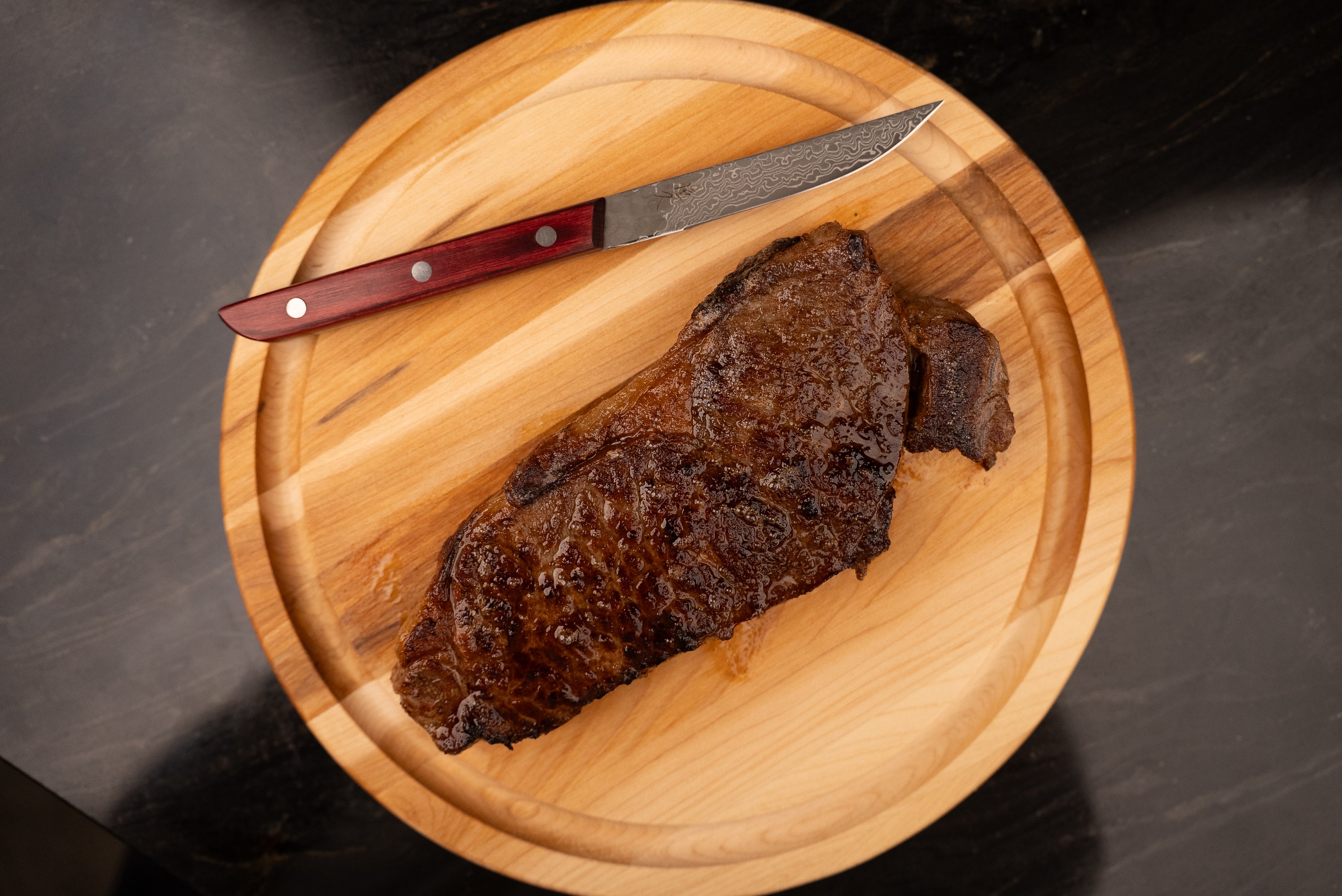 Tsunehisa AUS10 Damascus Steak Knife - Image 2