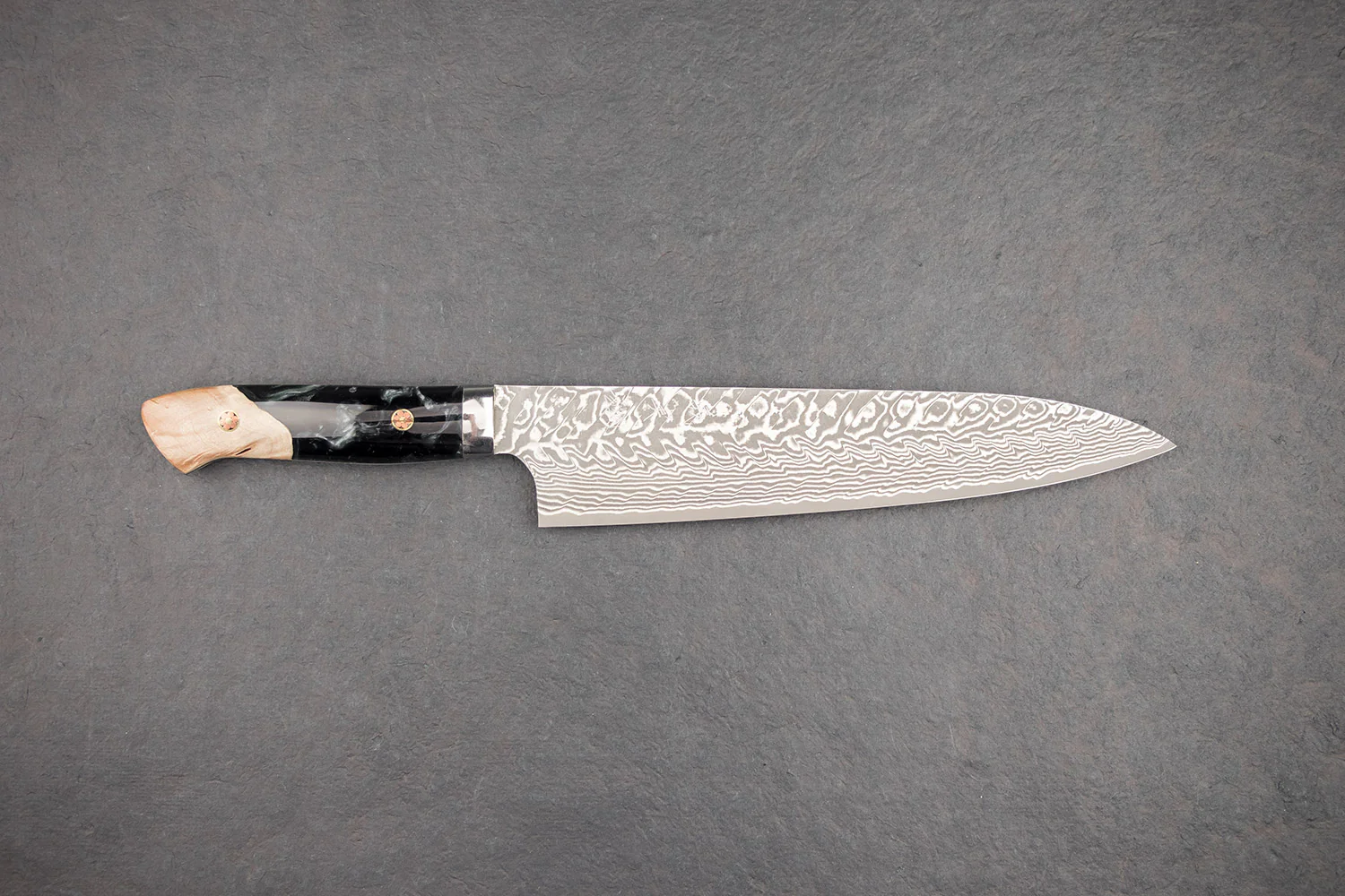 Yoshimi Kato SG2 Black Damascus Western Gyuto 210mm - Image 2