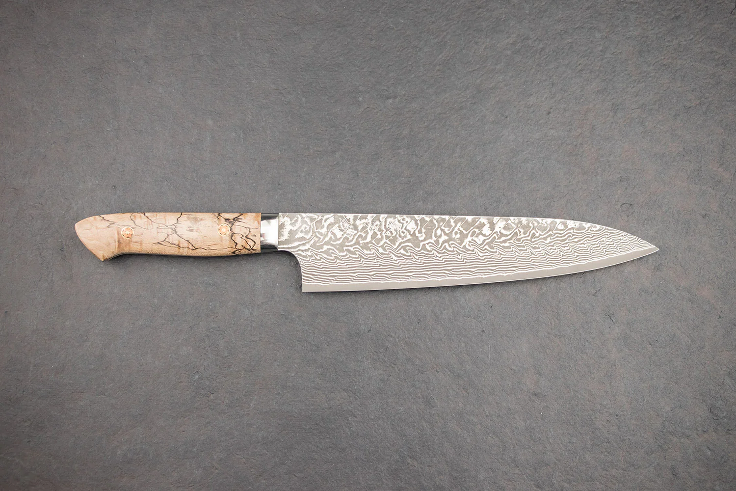 Yoshimi Kato SG2 Black Damascus Western Gyuto 210mm - Image 3