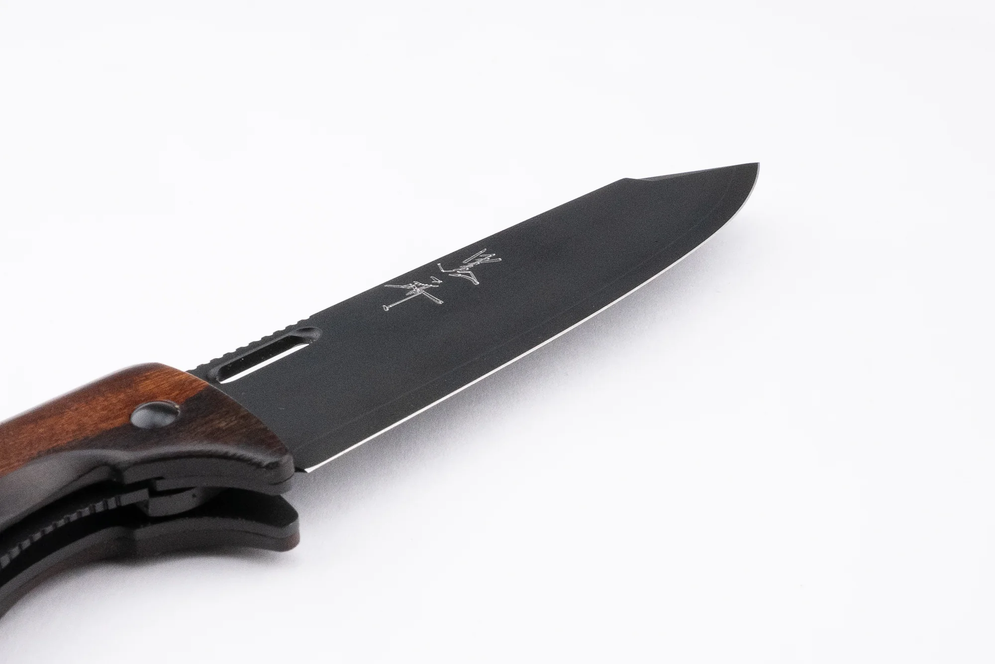 Yu Kurosaki SG2 Black Leopard Folding Knife 110mm - Image 12