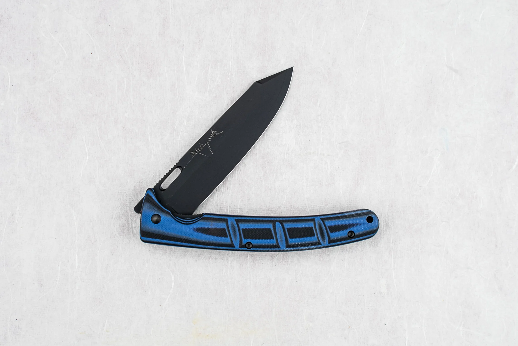 Yu Kurosaki SG2 Black Leopard Folding Knife 110mm - Image 4