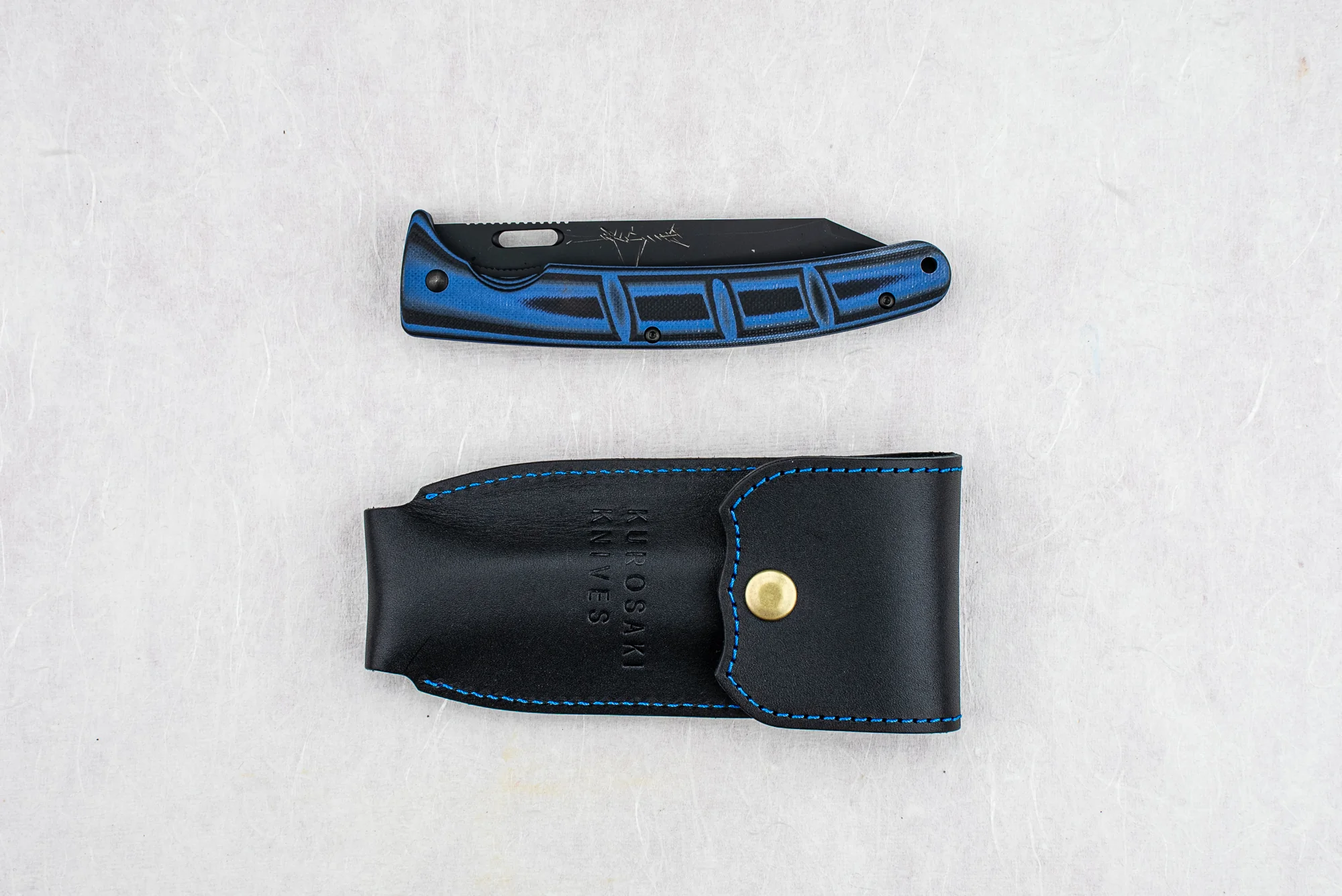 Yu Kurosaki SG2 Black Leopard Folding Knife 110mm - Image 5