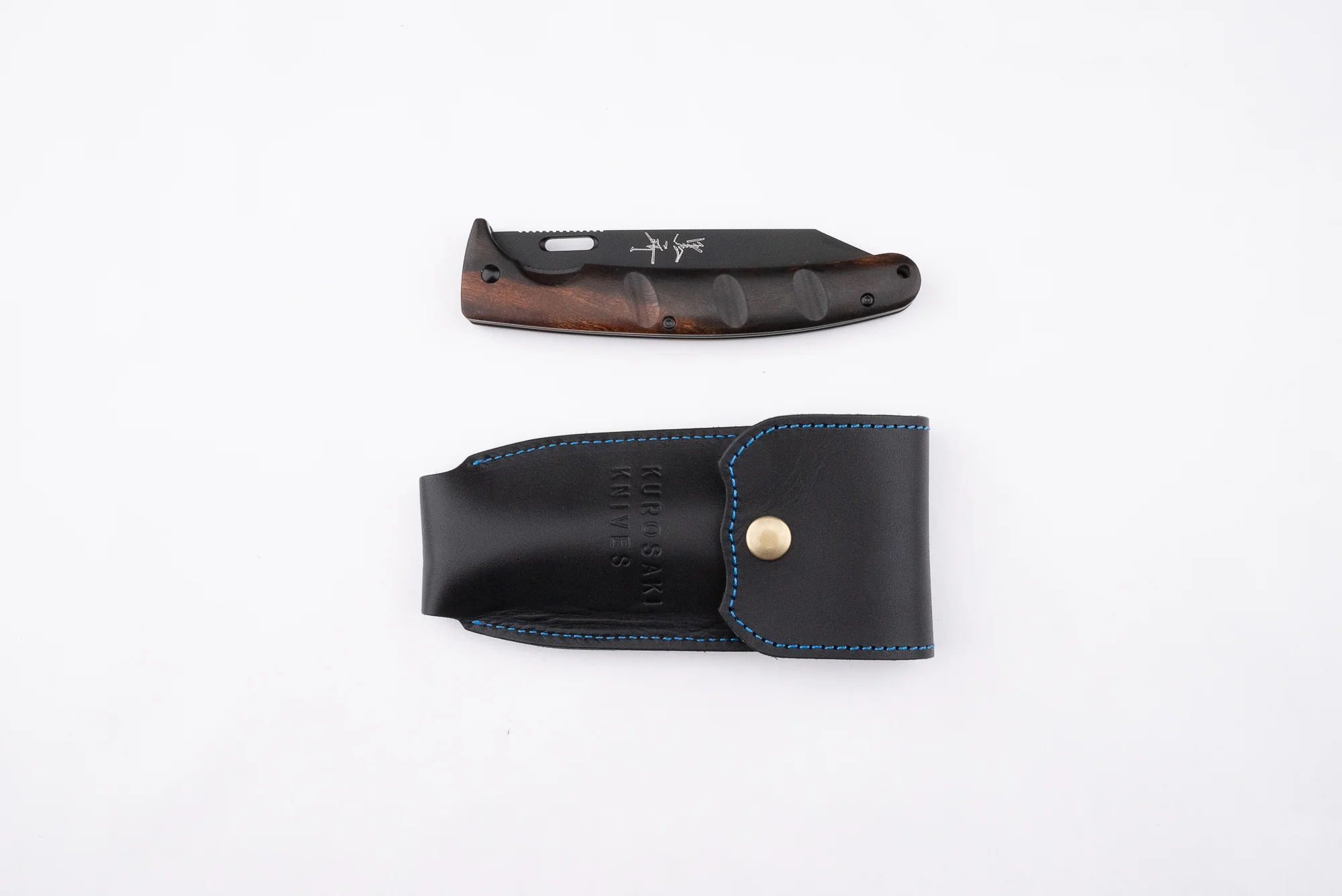 Yu Kurosaki SG2 Black Leopard Folding Knife 110mm - Image 7