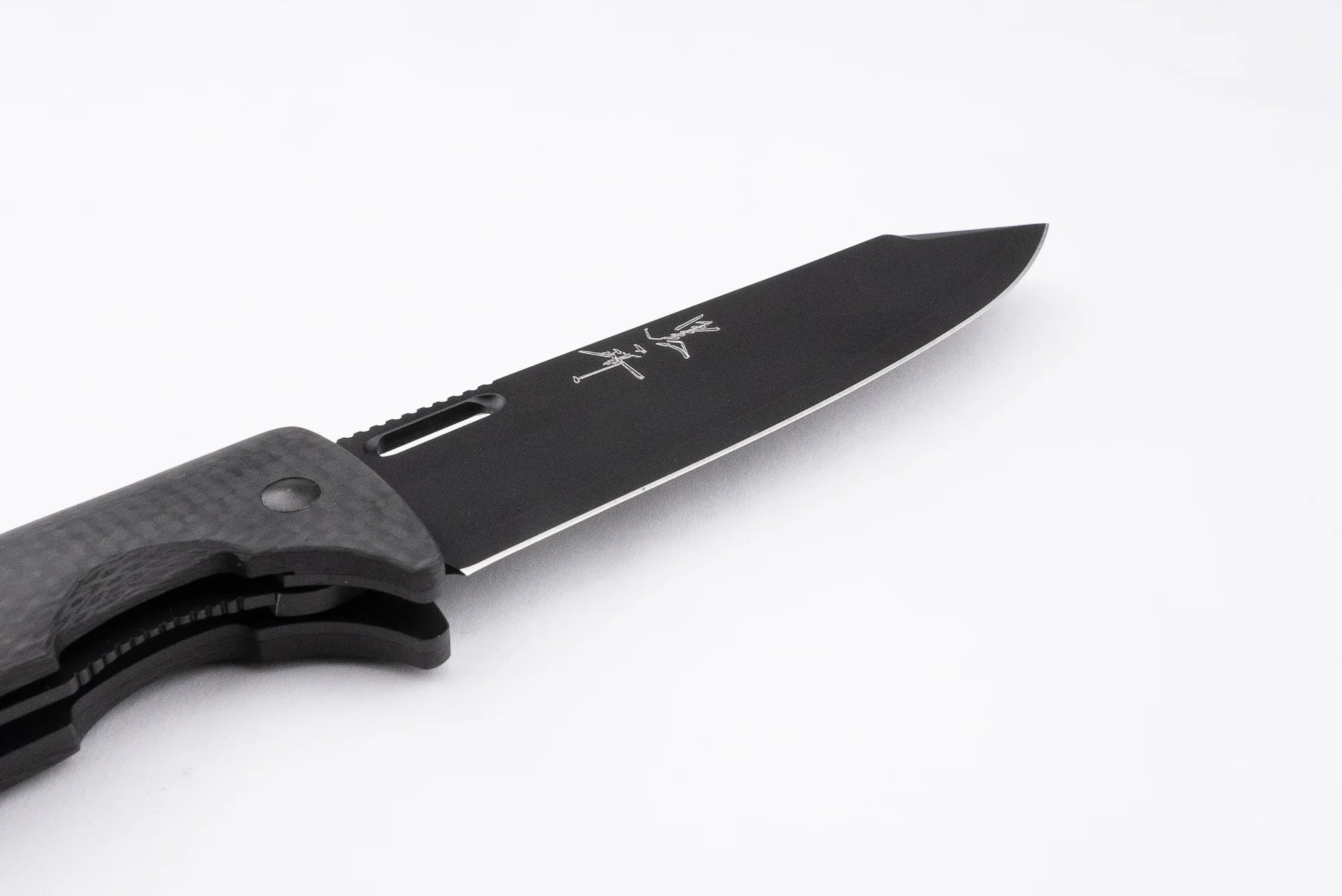 Yu Kurosaki SG2 Black Leopard Folding Knife 110mm - Image 9